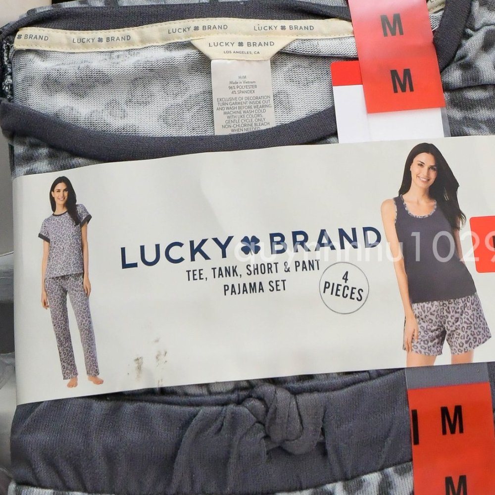 Lucky Brand Ladies' 4-Piece Pajama Set - Picture 4 of 6